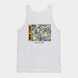 New York empire state of mind doodle pattern Tank Top